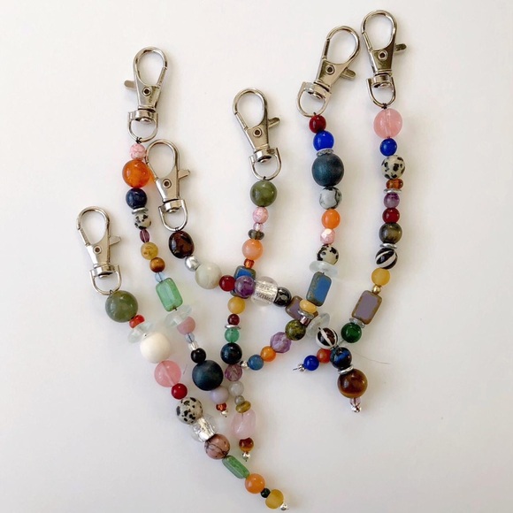 handmade one of a kind bag charm / keychain - Picture 3 of 4